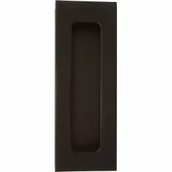 DELANEY HARDWARE Black Barn Door Hardware Flush Finger Pull