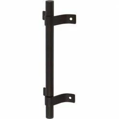 DELANEY HARDWARE 7-3/4 in. Black Barn Door Hardware Tubular H32 Pull Handle