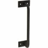 DELANEY HARDWARE 7-3/4 in. Black Barn Door Hardware 036 Round Pull Handle