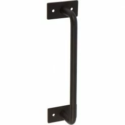 DELANEY HARDWARE 7-3/4 in. Black Barn Door Hardware 036 Round Pull Handle