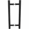 DELANEY HARDWARE 15-3/4 in. Black Barn Door Hardware Double Sided Round Pull Handle -Whitehall Products Store black delaney hardware barn door hardware bd0464 64 1000