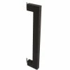 DELANEY HARDWARE 17 in. Black Barn Door Hardware Single Sided Square Pull Handle