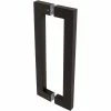 DELANEY HARDWARE 17 in. Black Barn Door Hardware Double Sided Square Pull Handle -Whitehall Products Store black delaney hardware barn door hardware bd0664 64 1000