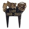 Whitehall Products Black/Gold Angel-Dog Pet Memorial -Whitehall Products Store black whitehall products custom signs 1099bg 64 1000