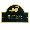 Whitehall Products Pet Cat Mini Arch Black/Gold One Line Wall Marker -Whitehall Products Store black whitehall products custom signs 5012bg 64 1000