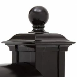 Whitehall Products Balmoral Black Streetside Monogram Mailbox Package -Whitehall Products Store blacks whitehall products mailboxes with post 16236 66 1000
