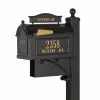Whitehall Products Ultimate Black Streetside Mailbox