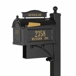 Whitehall Products Ultimate Black Streetside Mailbox