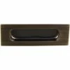 DELANEY HARDWARE Bronze Barn Door Hardware Flush Finger Pull