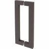 DELANEY HARDWARE 17 in. Bronze Barn Door Hardware Double Sided Square Pull Handle