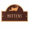 Whitehall Products Pet Cat Mini Arch Antique Copper One Line Wall Marker 2 Whitehall Products Pet Cat Mini Arch Antique Copper One Line Wall Marker -Whitehall Products Store brown whitehall products custom signs 5012ac 64 1000