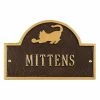 Whitehall Products Pet Cat Mini Arch Bronze/Gold One Line Wall Marker