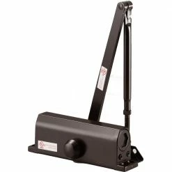 DELANEY HARDWARE Light to Medium Duty Grade 1 Cast Iron Body Duro Bronze Finish Commercial Door Closer