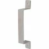 DELANEY HARDWARE 7-3/4 in. Brushed Steel Barn Door Hardware Flat Square Pull Handle -Whitehall Products Store brushed steel delaney hardware barn door hardware bd0041 64 1000