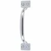 DELANEY HARDWARE 6 in. Brushed Steel Barn Door Hardware Square Pull Handle -Whitehall Products Store brushed steel delaney hardware barn door hardware bd0121 64 1000