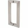 DELANEY HARDWARE 17 in. Brushed Steel Barn Door Hardware Double Sided Square Pull Handle -Whitehall Products Store brushed steel delaney hardware barn door hardware bd0661 64 1000