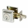 DELANEY HARDWARE Kira Square Style Single Cylinder Polished Chrome Deadbolt -Whitehall Products Store delaney hardware deadbolts 355006 64 1000
