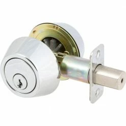 DELANEY HARDWARE Callan Double Cylinder Polished Chrome Deadbolt