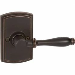 DELANEY HARDWARE Italian Collection Sorado Edged Oil-Rubbed Bronze Dummy Door Lever