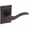 DELANEY HARDWARE Sandcast Rhonda Aged Bronze Single Dummy Left Hand Door Lever with Square Backplate 2 DELANEY HARDWARE Sandcast Rhonda Aged Bronze Single Dummy Left Hand Door Lever with Square Backplate -Whitehall Products Store delaney hardware dummy door handles 695700sl 64 1000