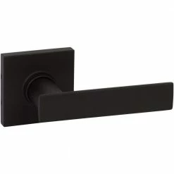 DELANEY HARDWARE HK Series black contemporary style straight single dummy door lever.