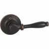 DELANEY HARDWARE Callan Silona Edged Oil Rubbed Bronze Dummy Door Lever