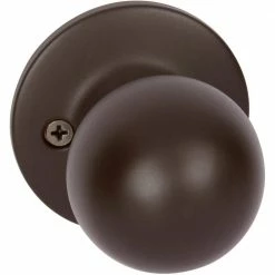 DELANEY HARDWARE Fairfield Classic Style Oil Rubbed Bronze Round Shape Single Dummy Door Knob