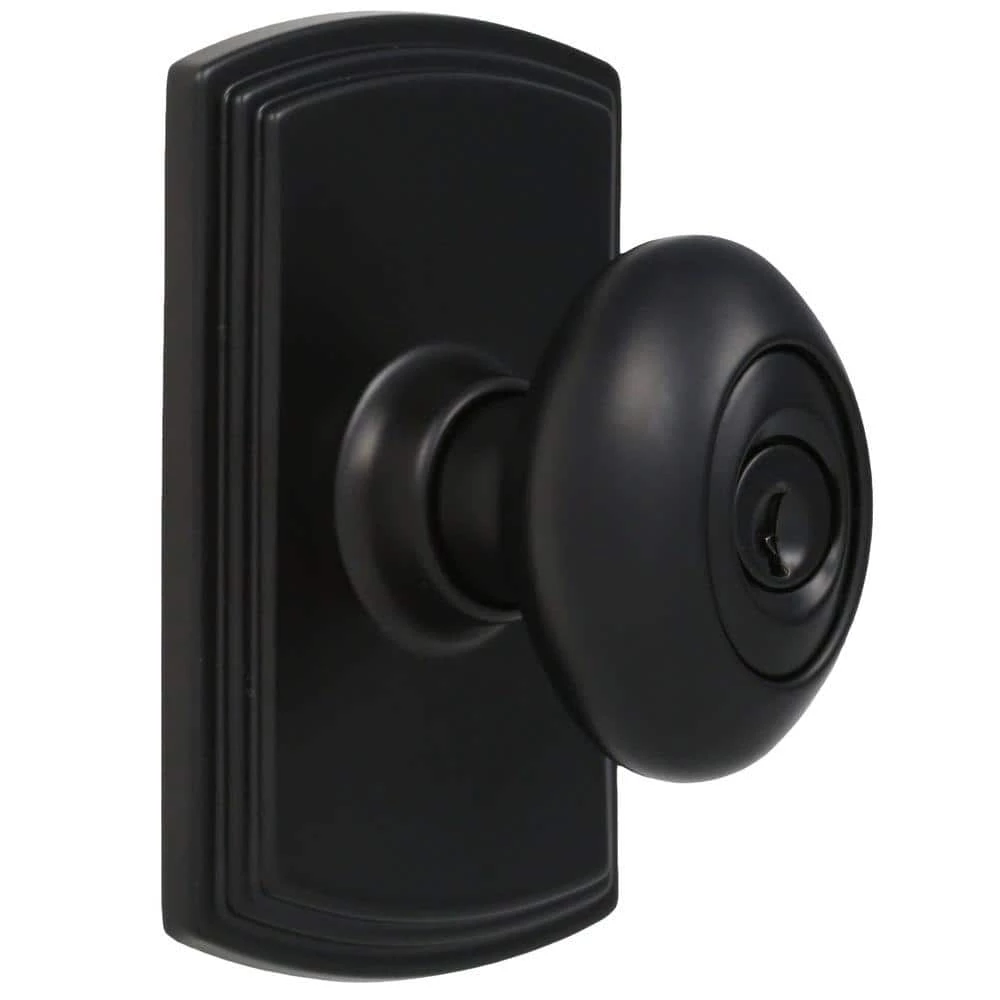 DELANEY HARDWARE Italian Collection Canova Black Keyed Entry Door Knob 5 DELANEY HARDWARE Italian Collection Canova Black Keyed Entry Door Knob - Image 3