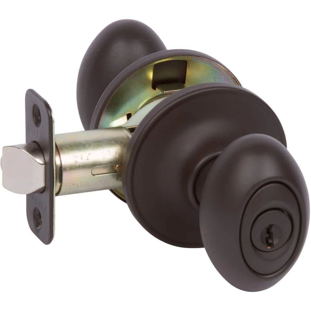 DELANEY HARDWARE Carlyle Oil Rubbed Bronze Keyed Entry Door Knob 3 DELANEY HARDWARE Carlyle Oil Rubbed Bronze Keyed Entry Door Knob
