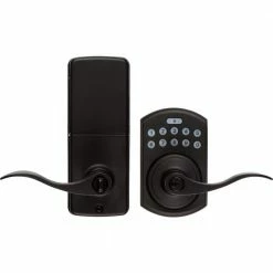 DELANEY HARDWARE LP250 Black Digital Keypad Entry Door Lever