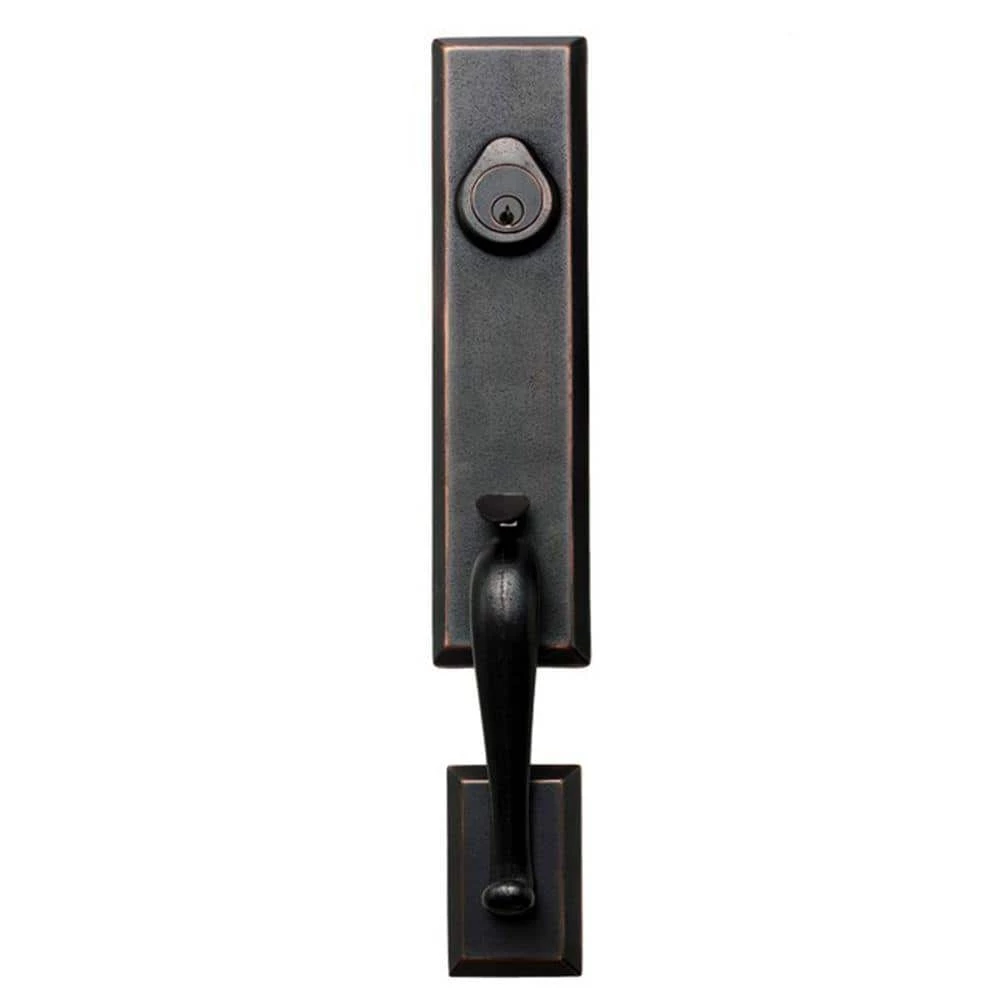 DELANEY HARDWARE Sandcast Collection Stonehedge Aged Bronze Single Cylinder Deadbolt Entry Door Handleset with Tulum Knob Inside Trim 3 DELANEY HARDWARE Sandcast Collection Stonehedge Aged Bronze Single Cylinder Deadbolt Entry Door Handleset with Tulum Knob Inside Trim