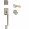 DELANEY HARDWARE Avino Satin Nickel Single Cylinder Deadbolt Entry Door Handleset 2 DELANEY HARDWARE Avino Satin Nickel Single Cylinder Deadbolt Entry Door Handleset -Whitehall Products Store delaney hardware knob handlesets d40201 64 1000