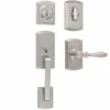 DELANEY HARDWARE Italian Collection Visconti Single Cylinder Satin Nickel Door Handleset with Sorado Interior -Whitehall Products Store delaney hardware lever handlesets 374001so 64 1000