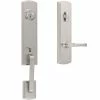 DELANEY HARDWARE Italian Collection Briona Satin Nickel Dummy Door Handleset with Artino Interior Right-Hand