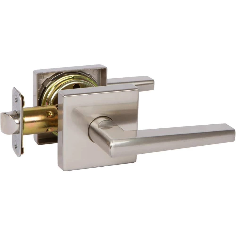 DELANEY HARDWARE Satin Nickel Vida Hall/Closet Door Handle 3 DELANEY HARDWARE Satin Nickel Vida Hall/Closet Door Handle