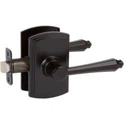 DELANEY HARDWARE Italian Collection Florini Black Hall/Closet Door Handle