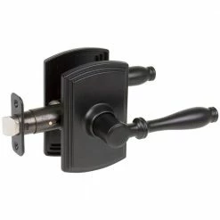 DELANEY HARDWARE Italian Collection Sorado Black Hall/Closet Door Handle