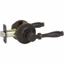 DELANEY HARDWARE Callan Silona Edged Oil Rubbed Bronze Hall/Closet Door Handle