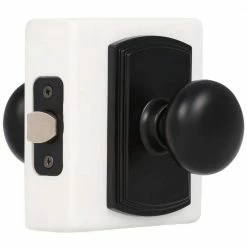DELANEY HARDWARE Italian Collection Santo Black Hall/Closet Door Knob