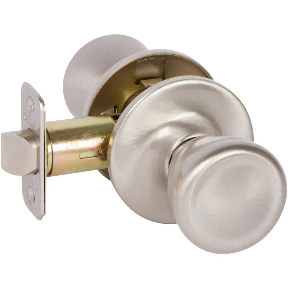 DELANEY HARDWARE Brayden Classic Style Satin Nickel Tulip Shaped Passage Set Hall/Closet Door Knob 3 DELANEY HARDWARE Brayden Classic Style Satin Nickel Tulip Shaped Passage Set Hall/Closet Door Knob