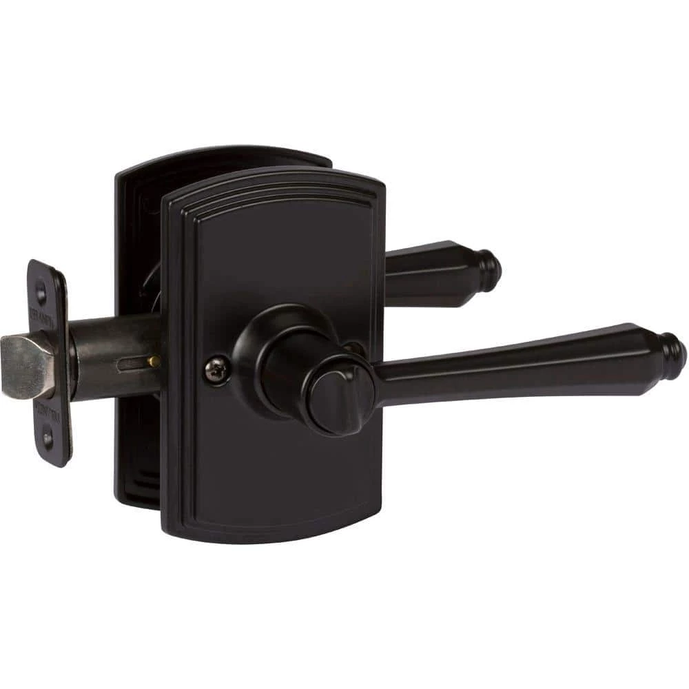 DELANEY HARDWARE Italian Collection Florini Black Bed/Bath Door Handle 3 DELANEY HARDWARE Italian Collection Florini Black Bed/Bath Door Handle