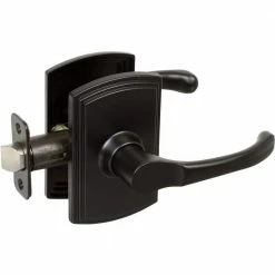 DELANEY HARDWARE Italian Collection Artino Black Bed/Bath Door Handle