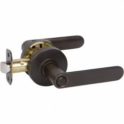 DELANEY HARDWARE VL Series Contemporary Style Tuscany Bronze Straight Bed/Bathroom Door Handle