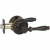 DELANEY HARDWARE Callan Silona Edged Oil Rubbed Bronze Bed/Bath Door Handle