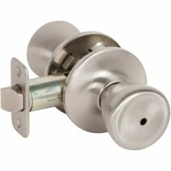 DELANEY HARDWARE Brayden Classic Style Satin Nickel Tulip Shaped Bed/Bath Door Knob
