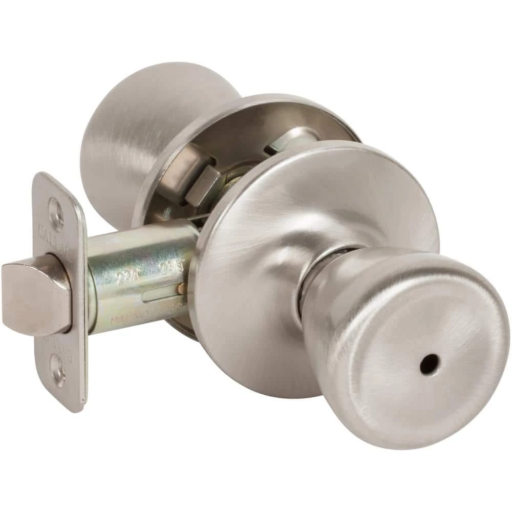 DELANEY HARDWARE Brayden Classic Style Satin Nickel Tulip Shaped Bed/Bath Door Knob 3 DELANEY HARDWARE Brayden Classic Style Satin Nickel Tulip Shaped Bed/Bath Door Knob
