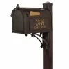 Whitehall Products Superior French Bronze Streetside Mailbox -Whitehall Products Store metallics whitehall products mailboxes with post 16315 64 1000