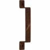 DELANEY HARDWARE 7-3/4 in. Weathered Rust Barn Door Hardware Flat Square Pull Handle -Whitehall Products Store weathered rust delaney hardware barn door hardware bd0043 64 1000
