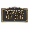 Whitehall Products Black/Gold Beware of Dog Statement Plaque 2 Whitehall Products Black/Gold Beware of Dog Statement Plaque -Whitehall Products Store whitehall products address plaques 01421 64 1000