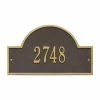 Whitehall Products Arch Marker Standard Bronze/Gold Wall 1-Line Address Plaque -Whitehall Products Store whitehall products address plaques 1003og 64 1000